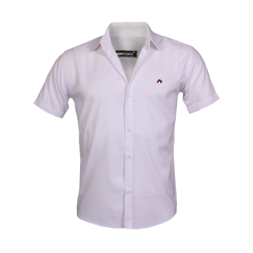 پیراهن مردانه آستین کوتاه سفید